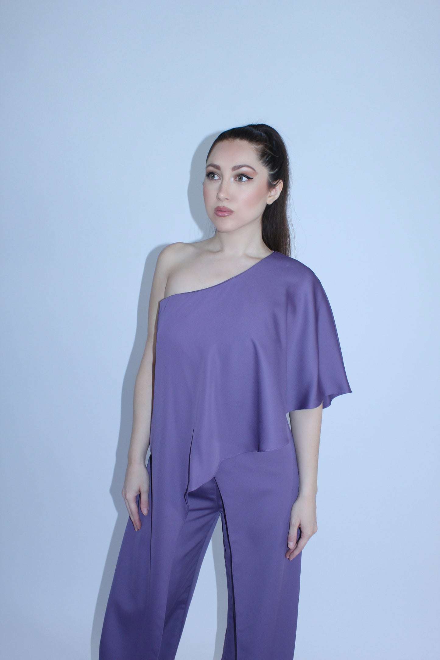 Rubber Ducky asymmetrical one shoulder jumpsuit