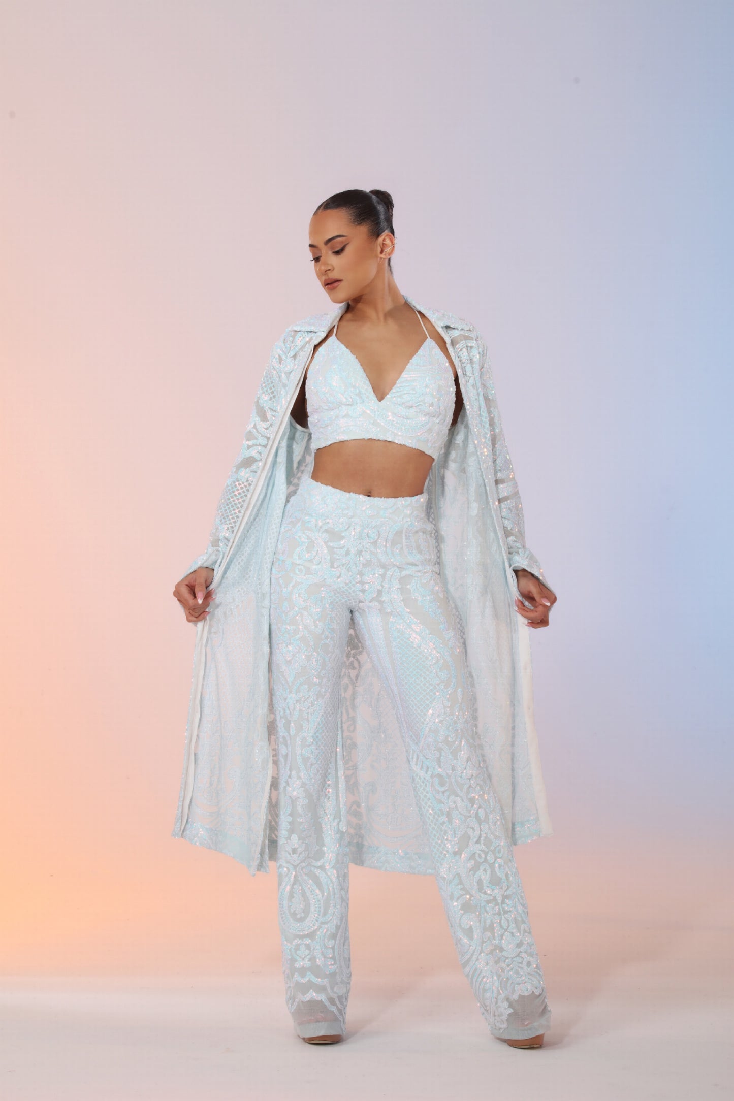 *Pre-Order Femme Iridescent Sequin Set