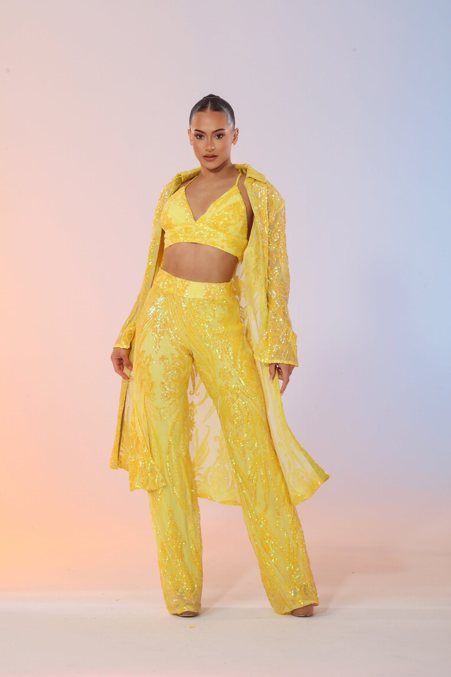 *Pre-Order Femme Iridescent Sequin Set