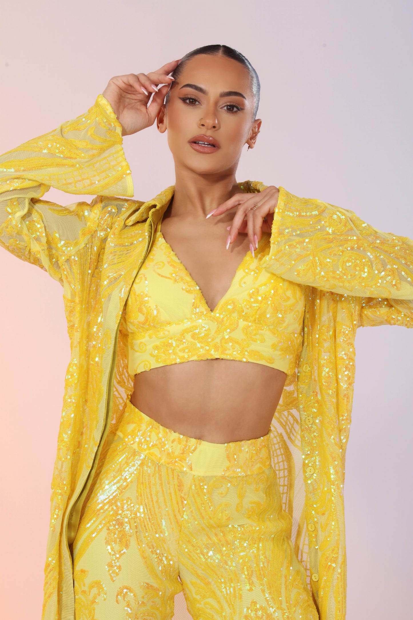 *Pre-Order Femme Iridescent Sequin Set