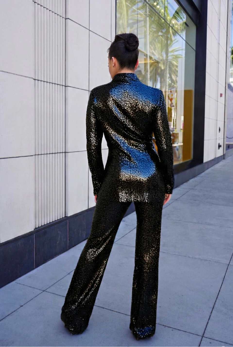 Pre-Order Sequin jacket and pants suit set