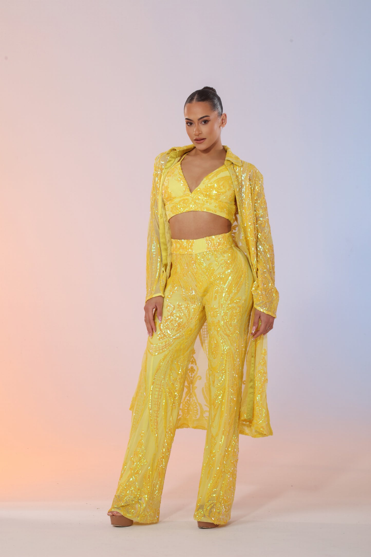 *Pre-Order Femme Iridescent Sequin Set