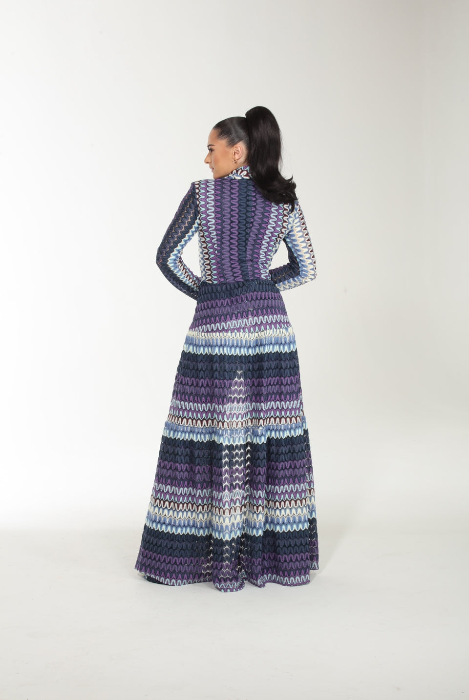 Missoni chevron zig-zag print jacket and pants suit set