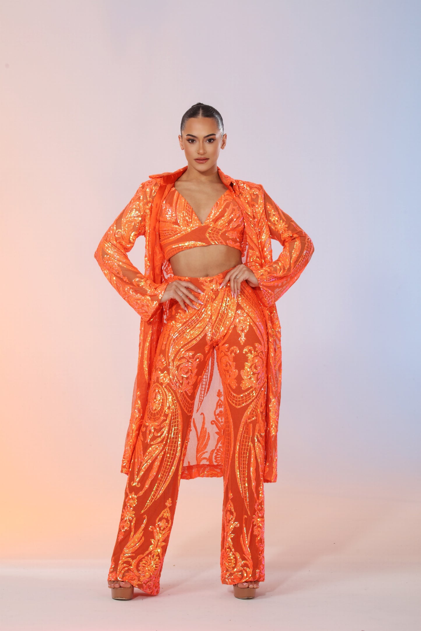 *Pre-Order Femme Iridescent Sequin Set