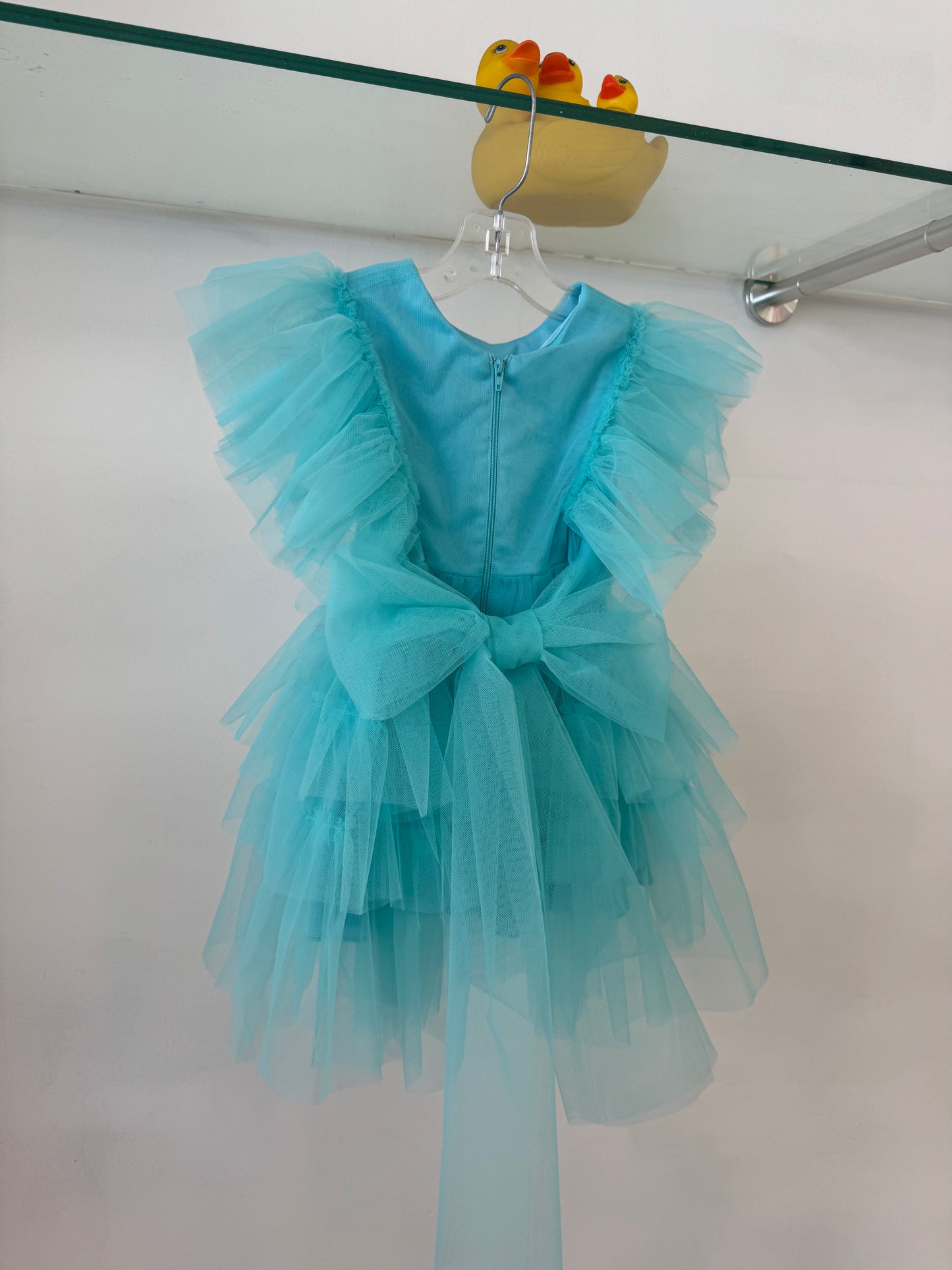 Mommy and Me Collection - Kids tulle bow back tie dress