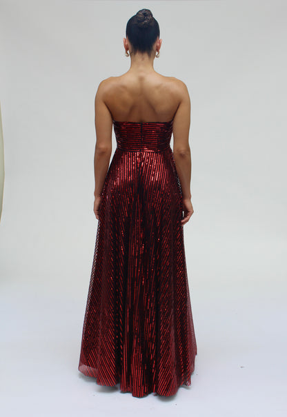 *Pre-Order Enchanted evening strapless gown with pockets