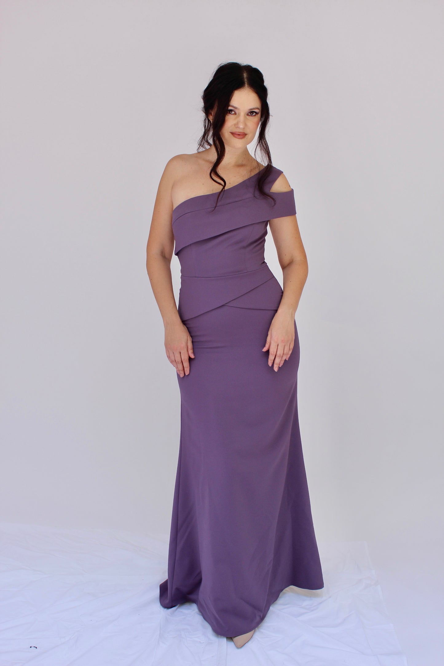 Event ready one shoulder long gown