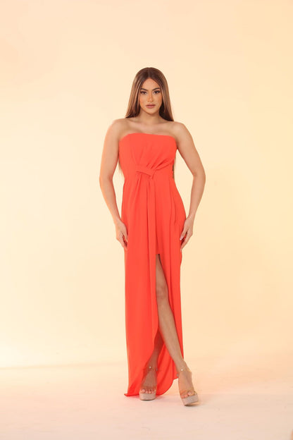 Fancy me tulip hem maxi dress