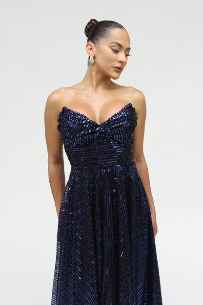 *Pre-Order Enchanted evening strapless gown with pockets