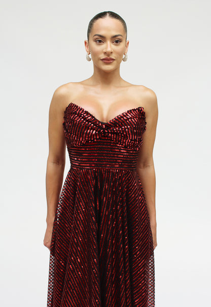 *Pre-Order Enchanted evening strapless gown with pockets