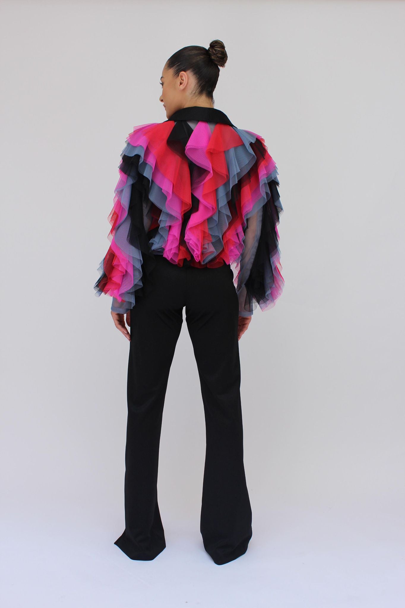 *Pre-Order Tulle bolero It girl jacket and split pants set