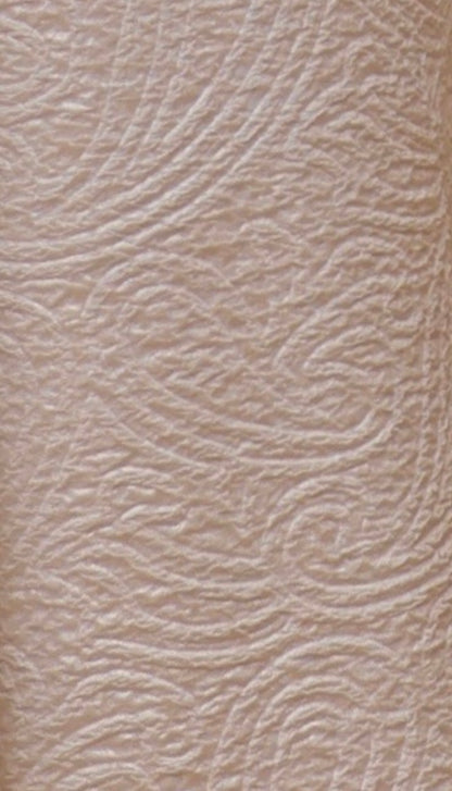 Pearl textured knot front long sleeve slit gown