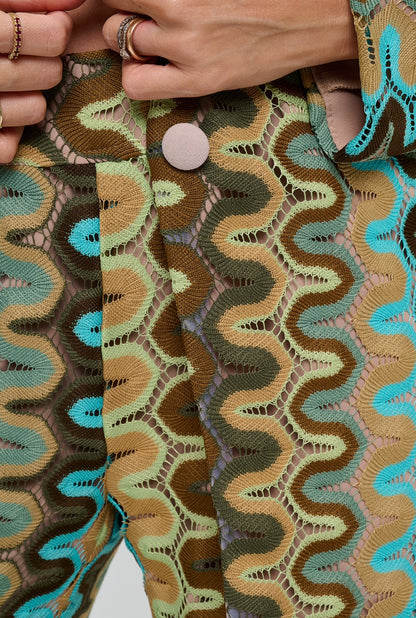 Missoni chevron print relaxed fit jacket and pants suit