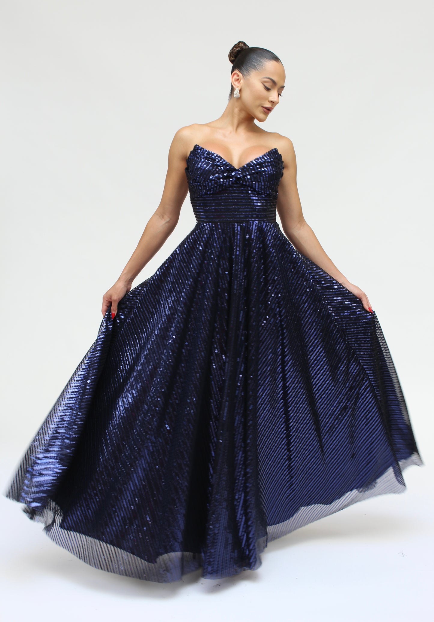 *Pre-Order Enchanted evening strapless gown with pockets