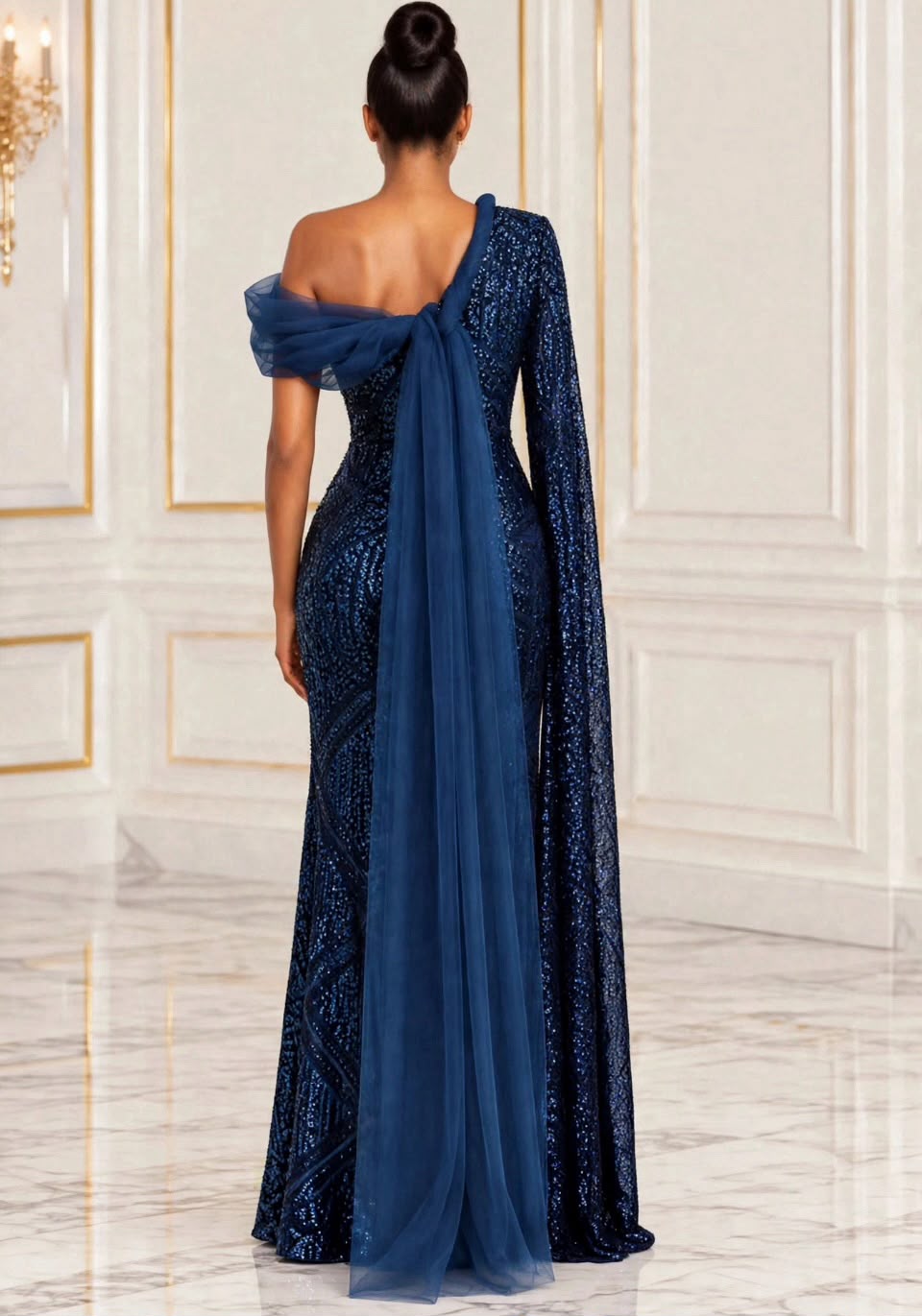 Masterclass Moden sequin gown
